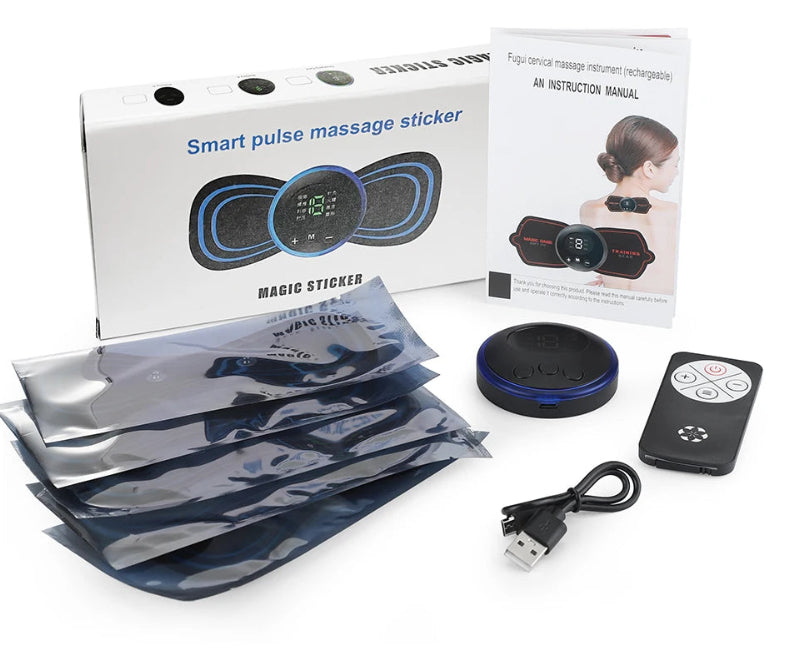 Mini Massage Pad Smart LCD Display Electrotherapy Pocket