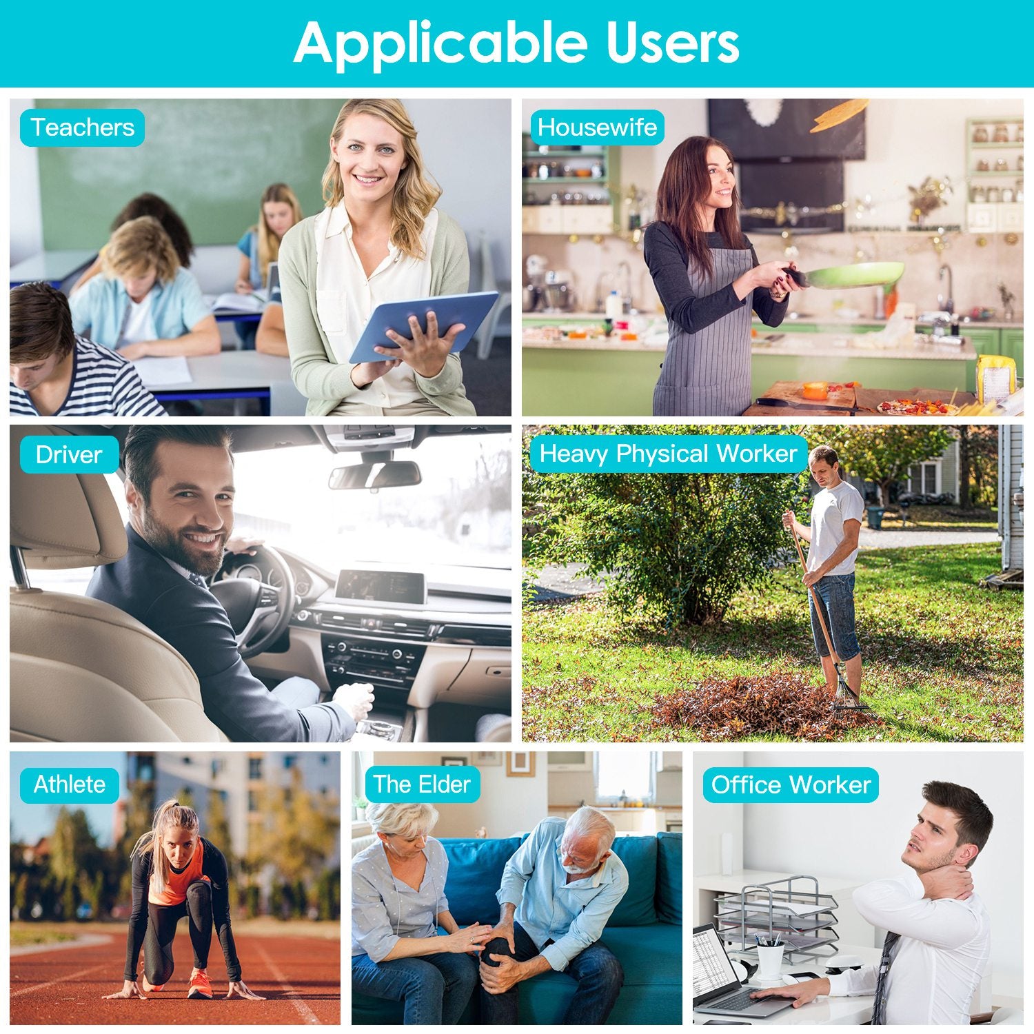 Neck Roller Massager 360 Rotatable Trigger Point Roller Portable Massager